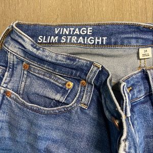 JCrew Vintage Slim Straight Jean (crop) Sz 31